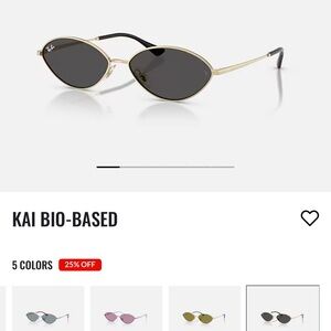 Ray-Ban Pale Gold Sunglasses with Black Lenses